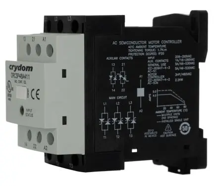 Produktfoto 1 von Sensata / Crydom DRC Halbleiterschütz, 3-polig, 230V ac / 8 mA 265V 1.75 kW 1 Schließer/1 Öffner Umkehrend