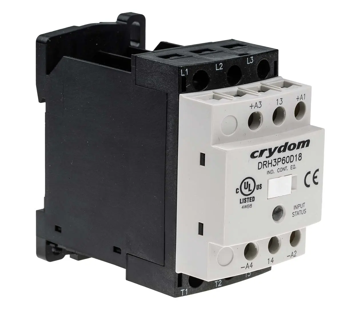 Produktfoto 1 von Sensata / Crydom DRH Halbleiterschütz, 3-polig, 200 V dc, 120V ac / 18 A 32 V dc Nein Schütz