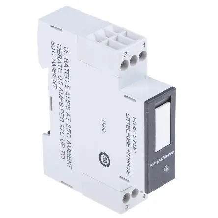 Produktfoto 1 von Sensata / Crydom GMS DIN-Hutschiene Halbleiterausgang 280 V ac 32V dc / 5 A