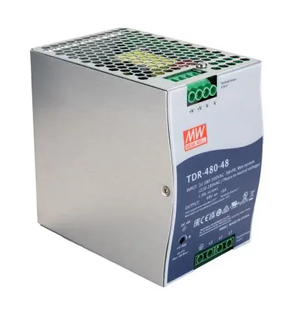 Produktfoto 1 von MEAN WELL TDR DIN-Schienen Netzteil Geschalteter Modus 780 V dc, 550V ac Wechselstrom/Gleichstrom / 10 A 48V dc DC 480 W