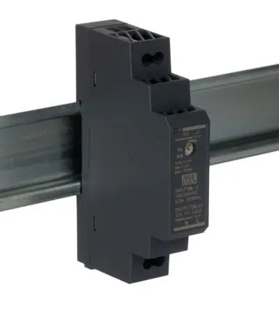 Produktfoto 1 von MEAN WELL HDR DIN-Schienen Netzteil Getaktet 12V dc / 1.25A 15W 85 → 264 V ac, 120 → 370V dc