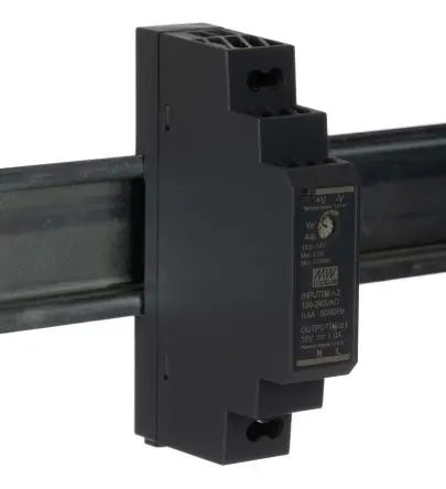 Produktfoto 1 von MEAN WELL Ultra Slim DIN-Schienen Netzteil Geschalteter Modus 370 V dc, 264V ac Wechselstrom/Gleichstrom / 1 A 15V dc DC