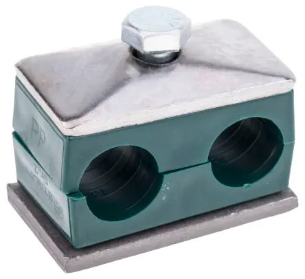 Produktfoto 1 von RS PRO Rohrklemme für Rohraußen-ø 18 mm Außen-ø , 1.2 m Klemmenabstand