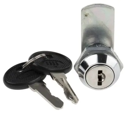 Produktfoto 1 von RS PRO Schubladenschloss aus Zinkdruckguss, Mit Schlüssel 16.5 mm, entsperrbar mit Schlüssel 20.2 x 17.2 mm
