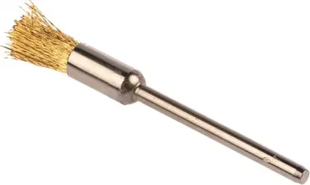 Produktfoto 1 von RS PRO Messing Schleifbürste Schaft, Ø 2.35 mm