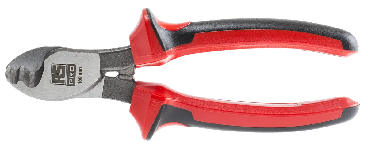Produktfoto 1 von RS PRO Seitlich Kabelschere Schließer (NO) Nicht parkend 160 mm, Schneidleistung 10 mm