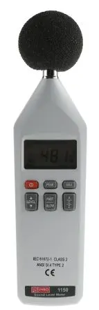 Produktfoto 1 von RS PRO LCD Schallpegelmessgerät 30 dB 130 dB 8 kHz Klasse 2 0.1 dB