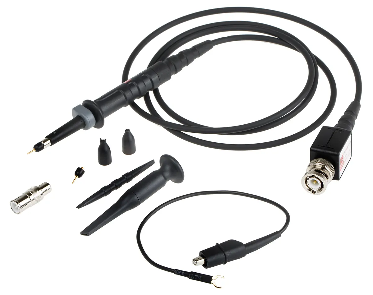 RS PRO RS-HF Oszilloskoptastkopf Spannung 1:10 300 MHz 1.5 kV BNC