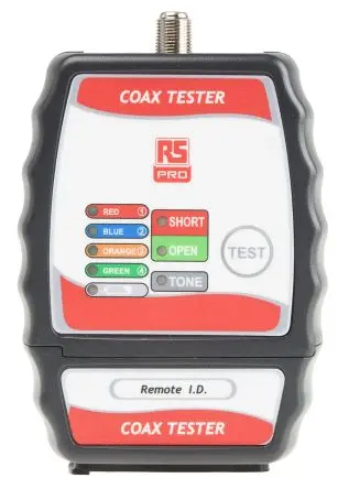 Produktfoto 1 von RS PRO Netzwerktester Tonsignal, Kabelprüfgerät, F-Steckverbinder