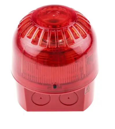 Produktfoto 1 von Klaxon Sonos LED Beacon-Sounder-Kombination 230V ac Rot IP65 Basis / 102 dB 102 dB @ 1m