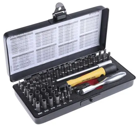 Produktfoto 1 von Wiha Sechskant, Pentalobe, PHILLIPS, Schlitz, TORX Schraubendreher-Bitsatz Sechskant 1,3, Sechskant 1,5, Sechskant