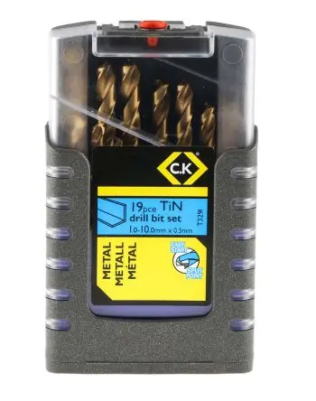 Produktfoto 1 von CK HSS Drehung Satz 1 mm → 10 mm, 19-teilig für Metall