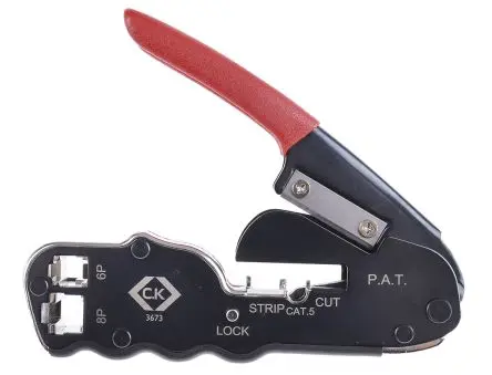 Produktfoto 1 von CK Hand Crimpzange für RJ11-Steckverbinder, RJ45-Steckverbinder, 140 mm