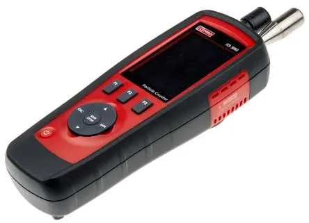 Produktfoto 1 von RS PRO RS-9880 Datenloggerfunktion LCD Partikelzähler 50 °C / CO bis 1000 ppm, bis 50 °C, Batterie-betrieben / 100 %RH