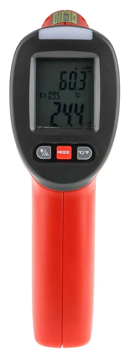 Produktfoto 1 von RS PRO RS-8662 IR-Thermometer, -50 °C 12:1, bis 260 °C, ±1 %, Fahrenheit, °C, F