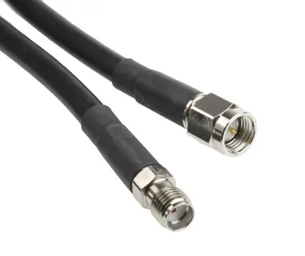 Siretta SMA LLC200A Koaxialkabel, Abgeschlossen, 50 Ω, 20 m, Aussen ø 5 mm Außen-ø , Schwarz