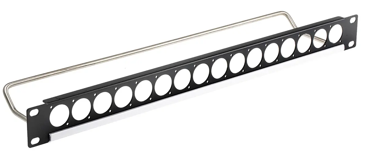 Produktfoto 1 von RS PRO Patchfeld Audio, Video Audio/Video 16 Anschlüsse 1 U