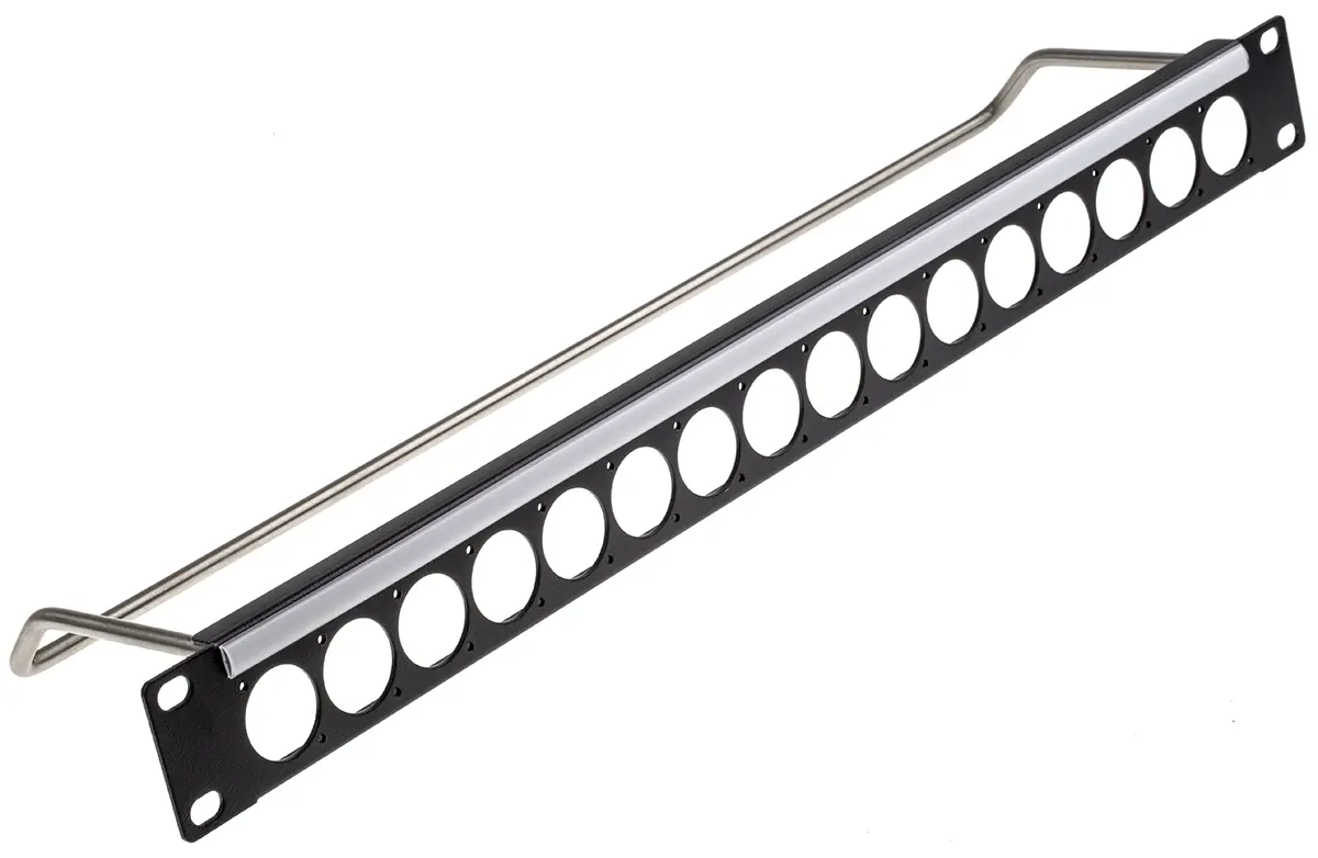 Produktfoto 1 von RS PRO Patchfeld Audio, Video Audio/Video 16 Anschlüsse 1 U