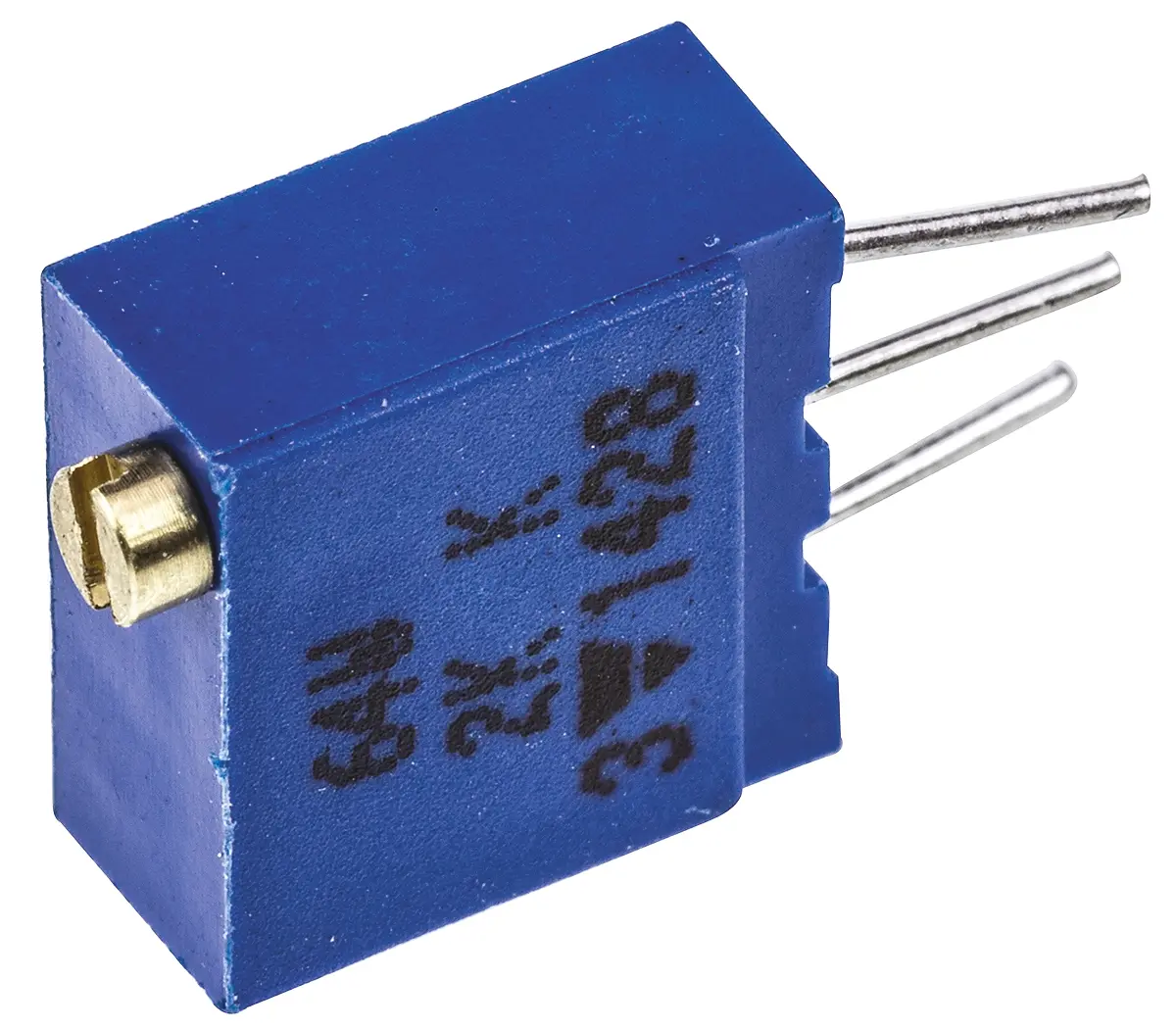 Produktfoto 1 von Vishay 64W 19-Gang THT Trimmer-Potentiometer, Einstellung von oben, 2kΩ, ±10%, 0.5W, Pin, L. 9.7mm