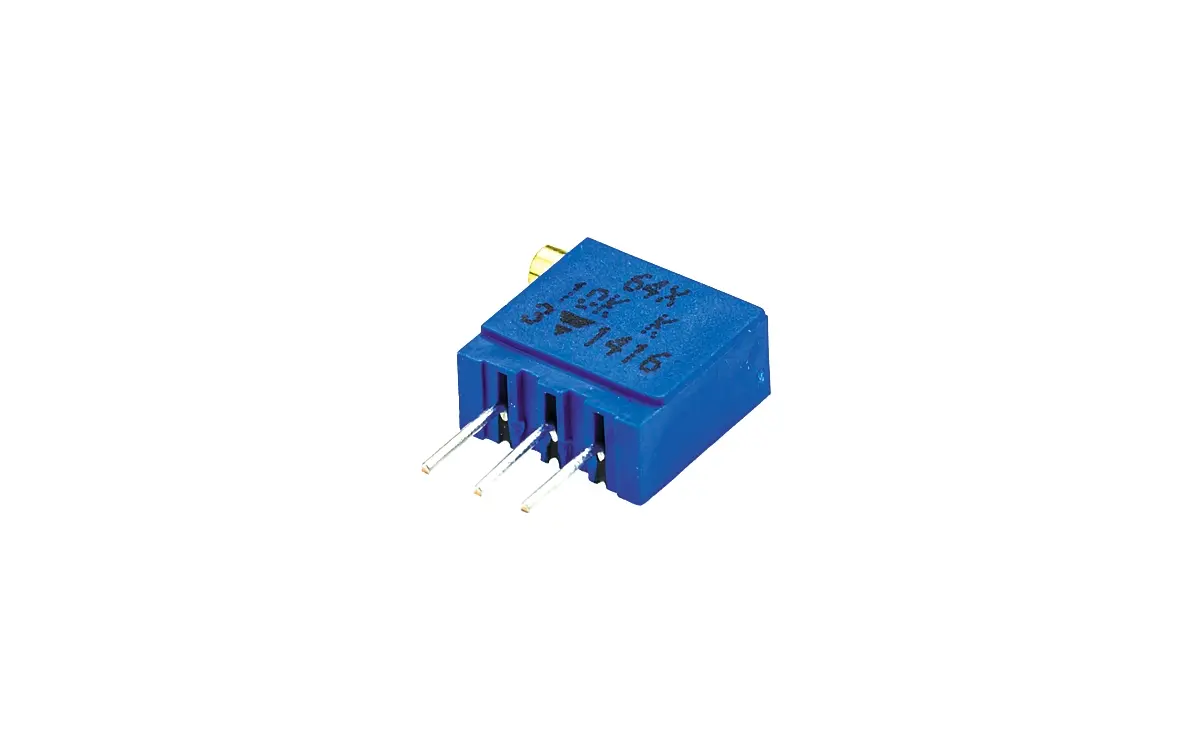 Vishay 64X 19-Gang THT Trimmer-Potentiometer, Seitliche Einstellung, 10kΩ, ±10%, 0.5W, Pin, L. 11mm