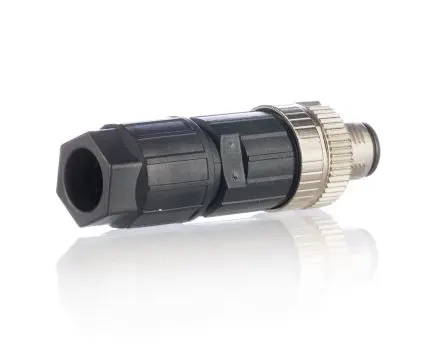 Produktfoto 1 von Phoenix Contact SACC 15 M12 Rundsteckverbinder Buchse 4-polig Stecker 4A Kabel IP65, IP67