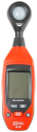 Produktfoto 1 von RS PRO RS-92 Luxmeter 0lx mit Silizium-Photodiode, bis 40000 lx, 0.1 lx, ±5 %