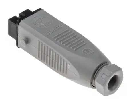 Produktfoto 1 von Hirschmann ST Leistungssteckverbinder Grau, Schwarz, 250V 2P+PE / 16A, Kabel IP54