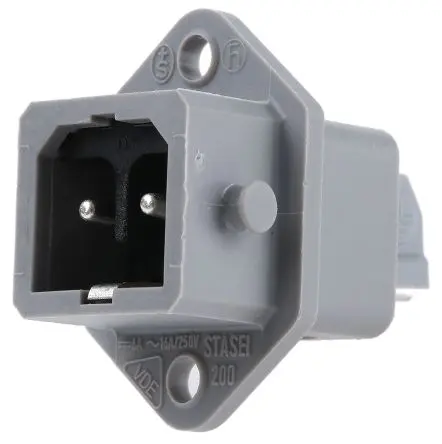 Produktfoto 1 von Hirschmann ST Leistungssteckverbinder Grau, 250V 2P+PE / 16A, Panel IP54