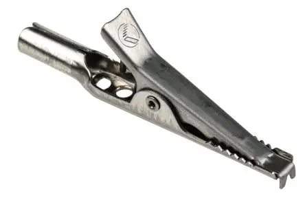 Produktfoto 1 von Hirschmann Test & Measurement Edelstahl 10 mm Krokodilklemme, Schwarz, 4A