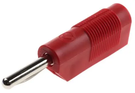 Hirschmann Test & Measurement 4 mm Stecker Rot Bananenstecker, Kontakt Nickel, 60V dc 30A, Schraubanschluss