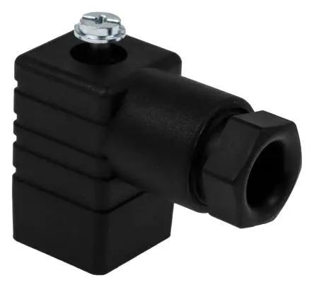 Produktfoto 1 von Hirschmann GDS DIN 43650 Ventilsteckverbinder DIN 43650 C 3+E Buchse / 250V ac/dc, PG7 Schraubanschlussklemme, Schwarz