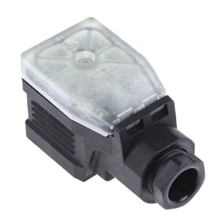 Produktfoto 1 von Hirschmann GDME M3 DIN 43650 Ventilsteckverbinder 3-polig, 43650, 400V ac 16A IP65 Schraubanschlussklemme Buchse