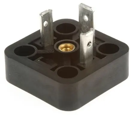 Produktfoto 1 von Hirschmann GSA DIN 43650 Ventilsteckverbinder DIN 43650 A 2+E Stecker / 400V ac/dc Schraubanschlussklemme, Schwarz