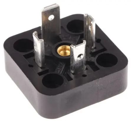 Produktfoto 1 von Hirschmann GSA DIN 43650 Ventilsteckverbinder DIN 43650 A 3+E Buchse / 400V ac/dc Schraubanschlussklemme, Schwarz