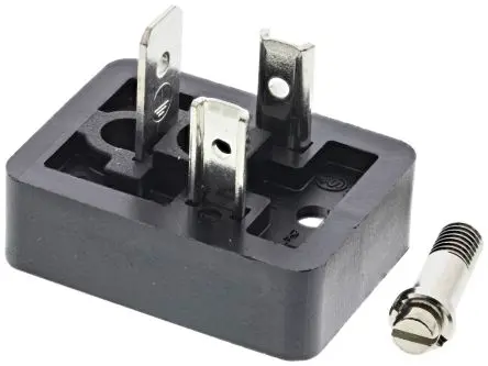 Produktfoto 1 von Hirschmann GSN DIN 43650 Ventilsteckverbinder DIN 43650 B 2+E / 25V ac/dc Schraubanschlussklemme, Schwarz