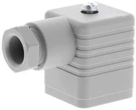 Produktfoto 1 von Hirschmann GDM DIN 43650 Ventilsteckverbinder DIN 43650 A 2+E / 250V, PG9 Schraubanschlussklemme, Grau