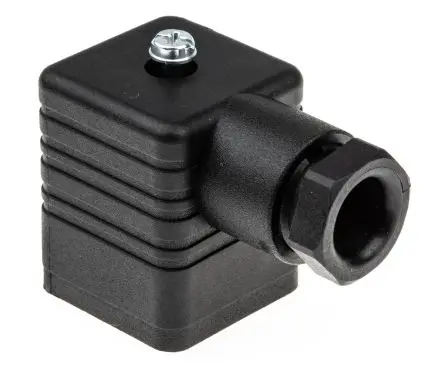 Produktfoto 1 von Hirschmann GDM DIN 43650 Ventilsteckverbinder DIN 43650 A 3+E Buchse / 250V ac/dc, PG9 Schraubanschlussklemme, Schwarz