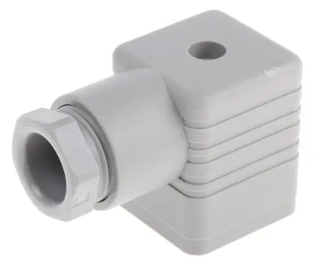 Produktfoto 1 von Hirschmann GDM DIN 43650 Ventilsteckverbinder DIN 43650 A 2+E / 250V ac/dc, PG11 Schraubanschlussklemme, Grau