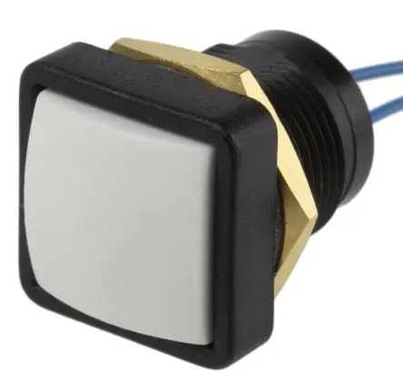 Produktfoto 1 von ITW 49-59 Druckschalter lichtdurchlässig Tastend Panel Ø 16 mm, SPST / 10A 50 V dc 250 V ac, IP67