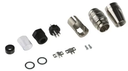 Produktfoto 1 von Amphenol Industrial C 091 D M16 DIN-Stecker Gerade 6-polig, 300V ac/dc 5A IP67 Kabel, Schrauben Stecker