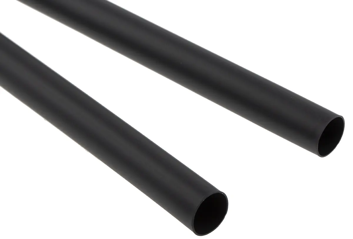Produktfoto 1 von TE Connectivity CGAT Wärmeschrumpfschlauch, Polyolefin Schwarz, Ø 12 mm Schrumpfrate 3:1, Länge 1.2m