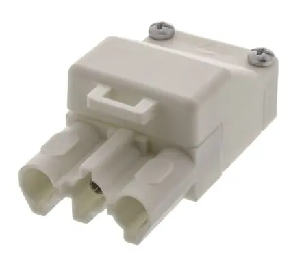 Produktfoto 1 von Wieland ST18 Beleuchtungssteckverbinder, Kabel Buchse, Anschluss, Schraubbefestigung 16A, Kontakte: 3 IP20, Weiß, 2.5mm²