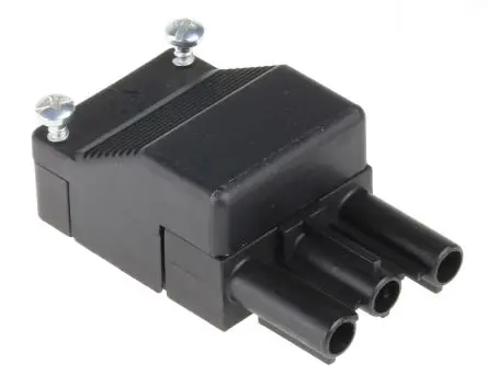 Produktfoto 1 von Wieland ST18 Beleuchtungssteckverbinder, Kabel Stecker, Anschluss, Schraubbefestigung 16A, Kontakte: 3 IP20, Schwarz,