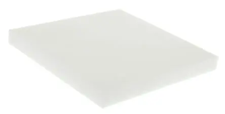 Produktfoto 1 von Goodfellow Keramikplatte aus Glaskeramik, 10 mm x 100 mm x 100mm Weiß 1.53 MPa