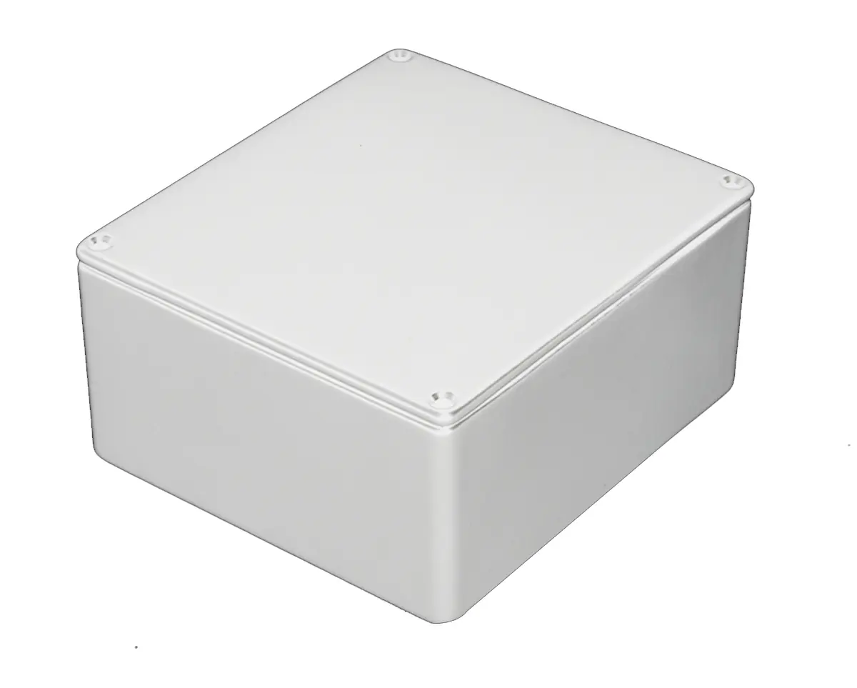 Produktfoto 1 von RS PRO; Gehäuse; Aluminiumdruckguss; Weiß IP54 Breite 95 mm Höhe 61 mm Länge 121 mm