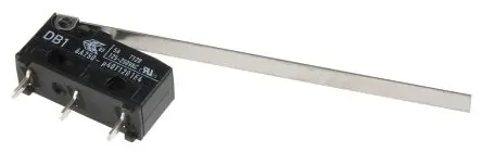 Produktfoto 1 von ZF Mikroschalter Scharnierhebel lang-Betätiger Lot, 1-poliger Umschalter, 250 V ac, 6A IP50 0.18N -40 °C - 120 °C