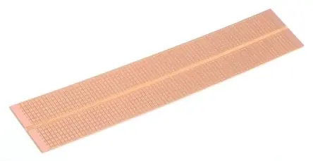 Produktfoto 1 von Vero Technologies Streifenplatinen, 1-seitig 214.6 mm, PCB-Bohrung 1.02 mm 38.1mm, Raster, Raster 2.54 mm