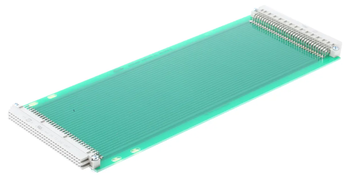 Produktfoto 1 von RS PRO Leiterplattenverlängerung 96-polig FR4 Epoxid Glasfaser-Laminat Leiterplattenverlängerung 35 μm 2-seitig 281.6 mm