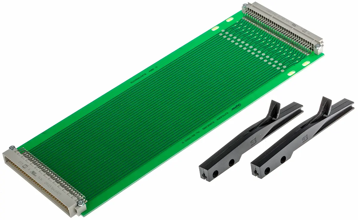 Produktfoto 1 von RS PRO Leiterplattenverlängerung FR4 Epoxid Glasfaser-Laminat Leiterplattenverlängerung 35 μm 2-seitig 281.6 mm 100 mm