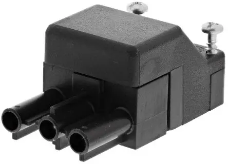 Produktfoto 1 von Wieland ST18 Beleuchtungssteckverbinder Stecker, Anschluss, Schraubbefestigung 16A IP20, Schwarz, 1.5mm²